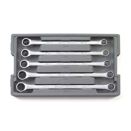 Gearwrench Metrc Add On Ratcheting Wrench Set, 5pcs. 85987